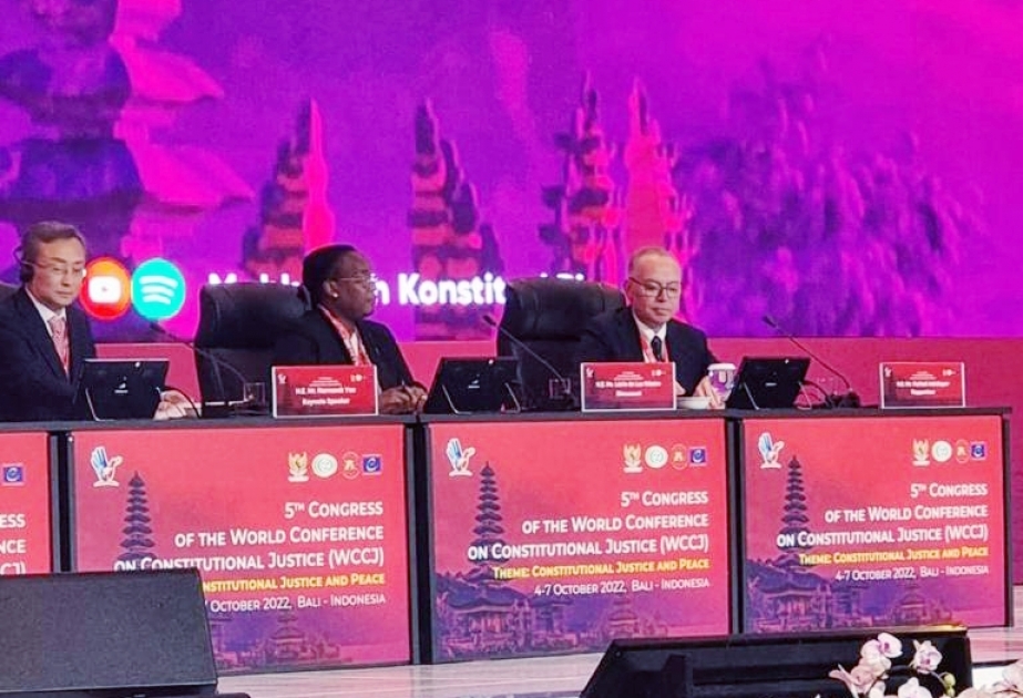 Konstitusiya Məhkəməsinin sədri Konstitusiya Ədalət Mühakiməsi üzrə Dünya Konqresində iştirak edib