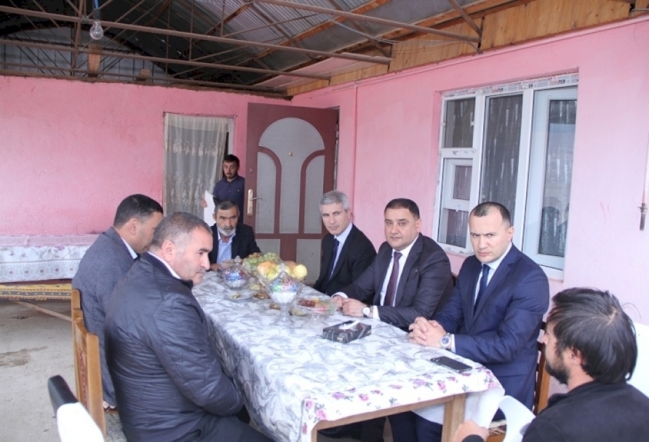 В Товузе навещена семья шехида Кянана Насибова