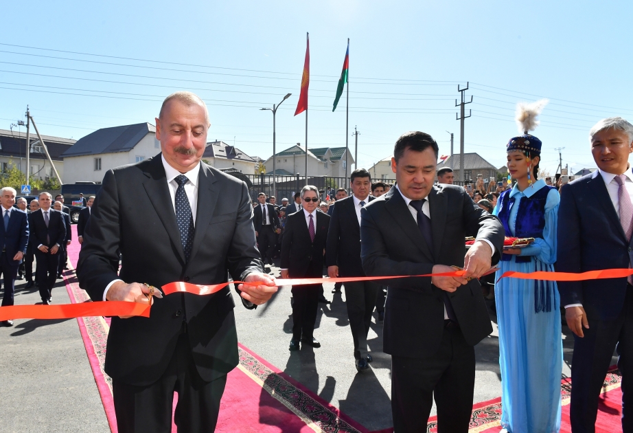Bishkek hosted opening ceremony of school named after Nizami Ganjavi VIDEO