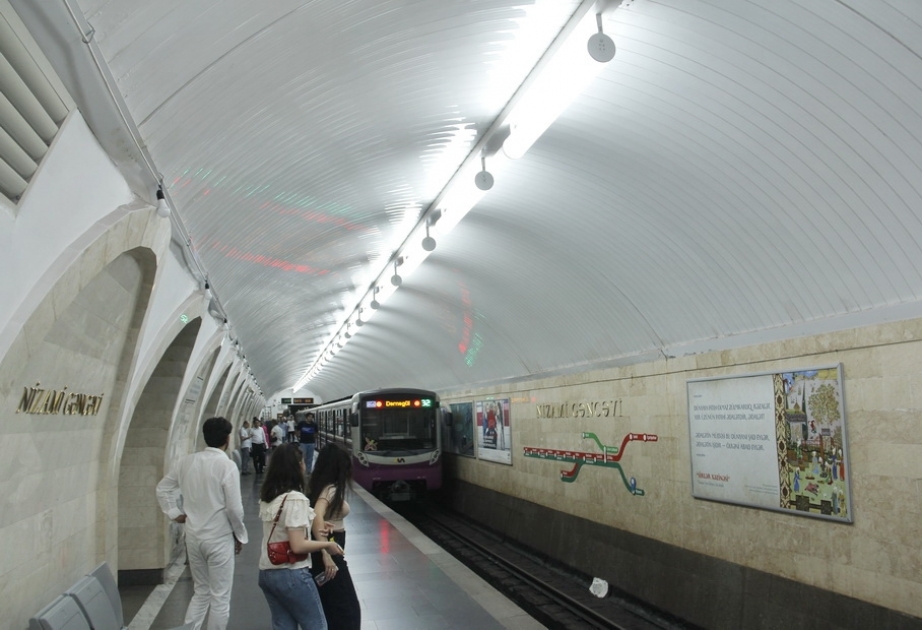 “Nizami” metrosunun stansiya yolunda yeni işıqlanma sistemi qurulub