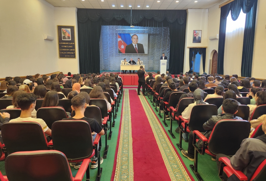 FHN-in Dövlət Yanğın Nəzarəti Xidməti Mingəçevir Dövlət Universitetində maarifləndirmə tədbiri keçirib