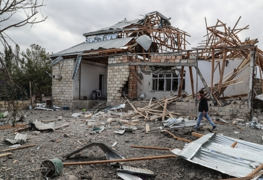 El 13 de octubre de 2020. Más de 100 casas destruidas en Tartar, 500 dañadas - Vandalismo armenio en el objetivo de AZERTAC