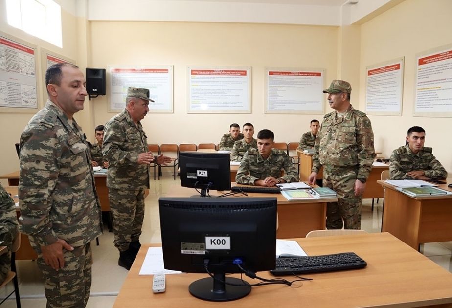 Azerbaijan`s defense minister got acquainted with young officers’ training process