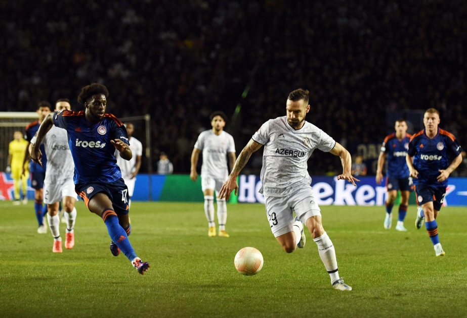 UEFA Avropa Liqası: “Qarabağ” - “Olimpiakos” oyununun birinci hissəsi başa çatıb