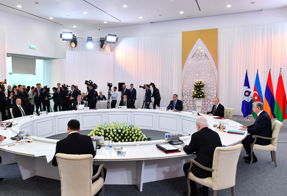 Sitzung des Rates der GUS Staatsoberhäupter in Astana stattgefunden  Präsident Ilham Aliyev nahm an Sitzung teil VIDEO