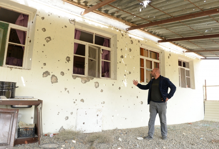14 de octubre de 2020. Los pacíficos habitantes de la aldea de Alkhanli de Azerbaiyán, vuelven a ser bombardeados