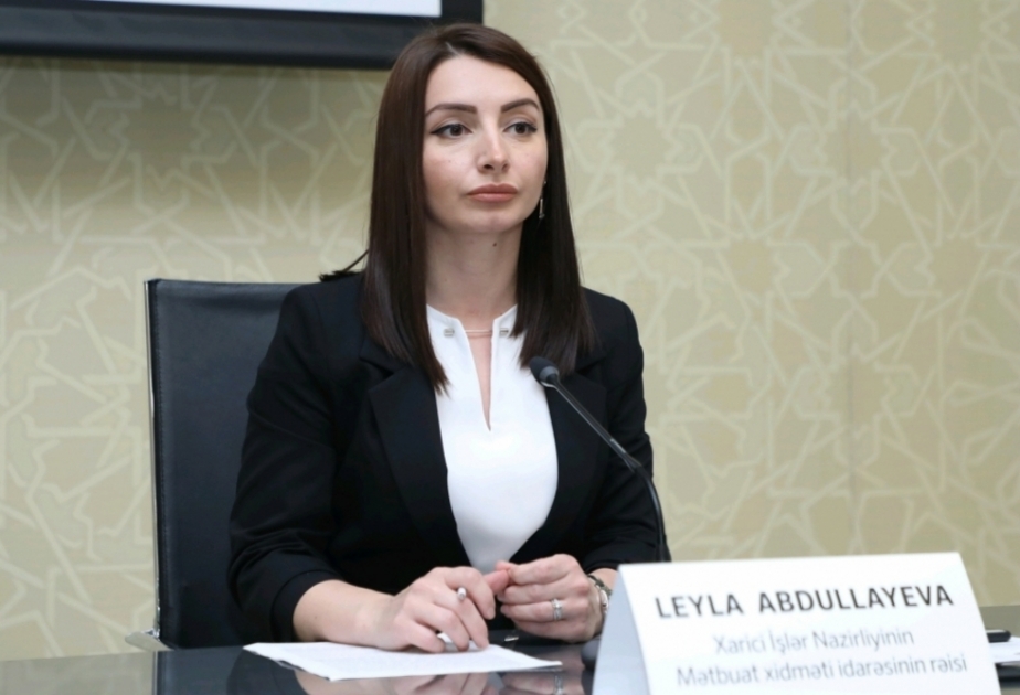 Leyla Abdullayeva: Birinci dəfə deyil ki, Ermənistan rəsmilərinin tamamilə əsassız məlumatları ilə üzləşirik