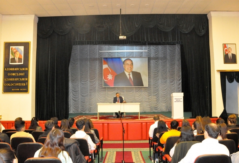 Mingəçevir Dövlət Universitetinə yeni qəbul olan magistrantlarla görüş keçirilib
