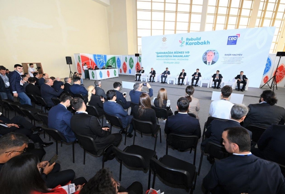 В рамках выставки «Rebuild Karabakh» прошли панельные обсуждения на тему «Бизнес- и инвестиционные возможности Карабаха»