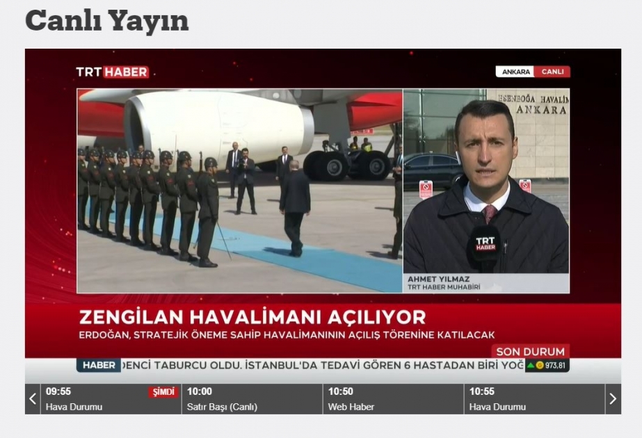 Türkiyə Prezidenti Azərbaycana səfərə yola düşüb