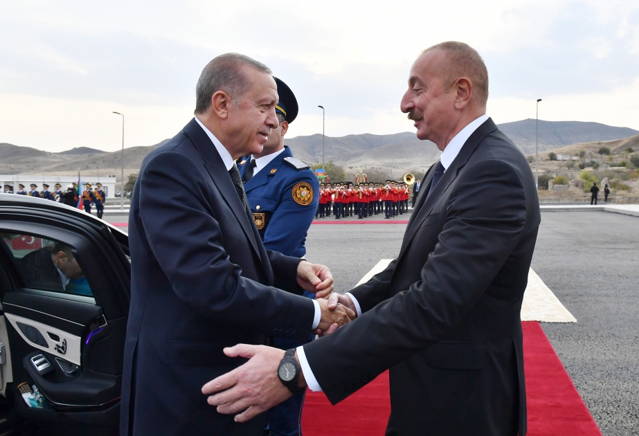 Official welcome ceremony was held for President of Turkiye Recep Tayyip Erdogan in Jabrayil city VIDEO