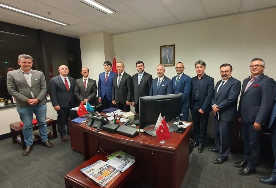 Dövlət Komitəsinin sədri Avstraliyada Türkiyə diplomatları ilə görüşlər keçirib