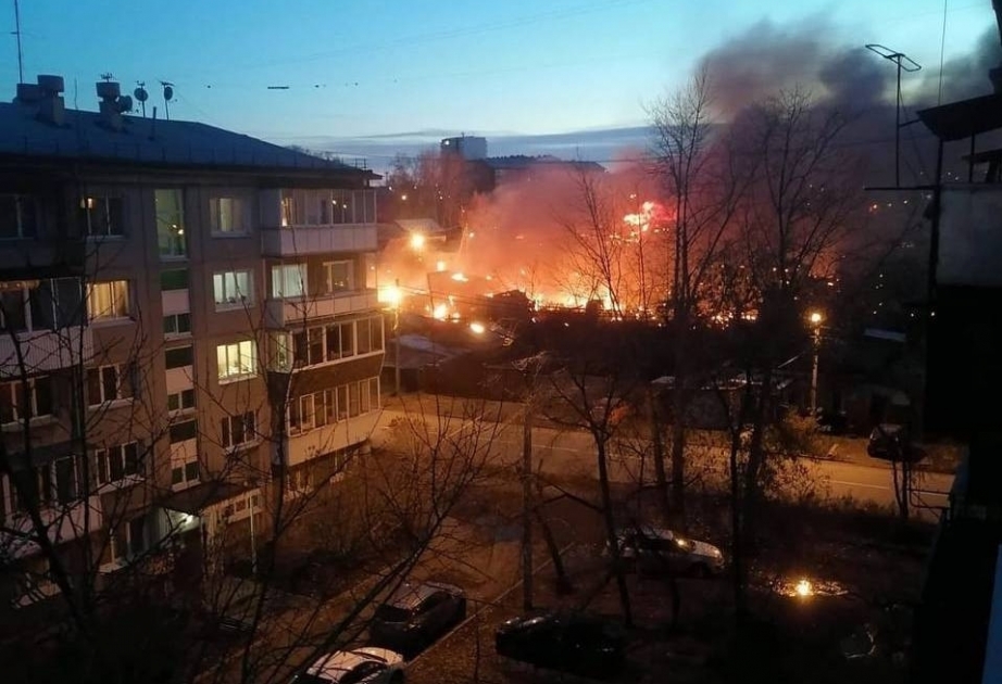 Su-30 plane crashes in residential area of Siberian city when on trial flight
