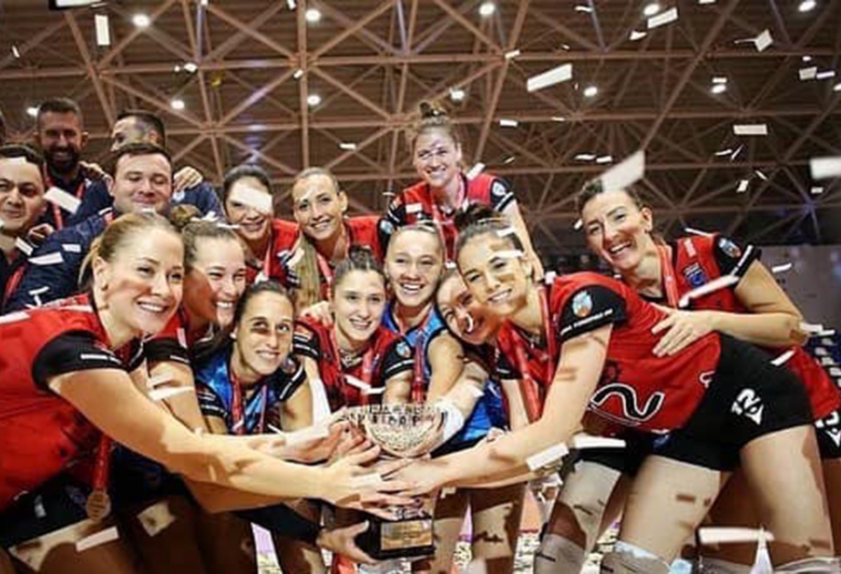 Azərbaycan millisinin voleybolçusu Yelizaveta Ruban Rumıniya Super kuboku yarışının qalibi olub