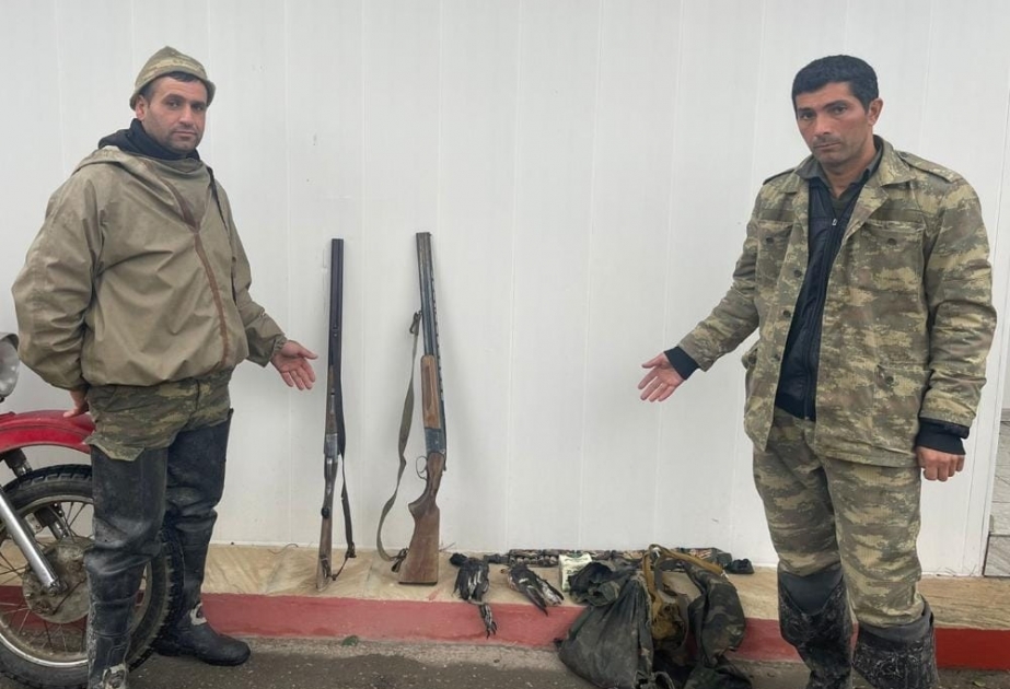 Şabranda qanunsuz ov edən iki nəfər saxlanılıb