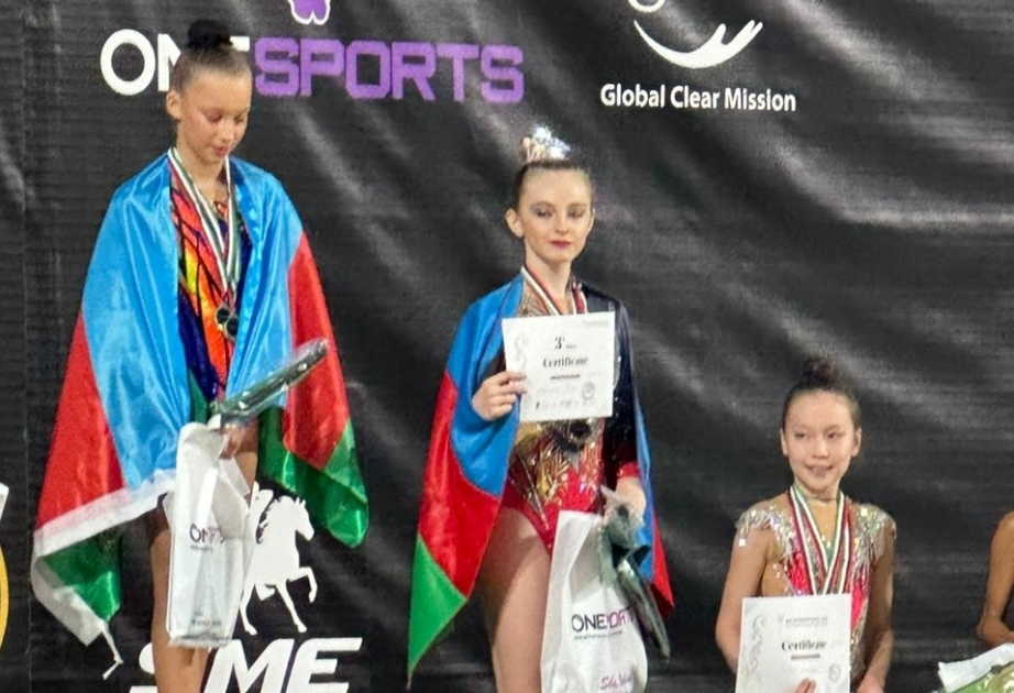 Aserbaidschanische rhythmische Sportgymnastinnen gewinnen 26 Medaillen beim Turnier in Abu Dhabi