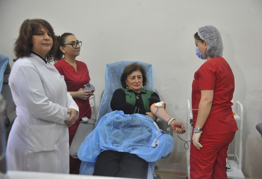 Azərbaycanın Qızıl Aypara və Türkiyənin Qızıl Ay cəmiyyətlərinin birgə təşkilatçılığı ilə qanvermə aksiyası keçirilib