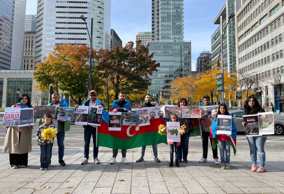 Se celebra una acción informativa en Montreal para denunciar los crímenes de guerra de Armenia