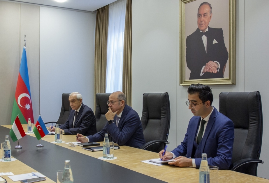 Ministro de Energía de Azerbaiyán se reúne con el embajador húngaro