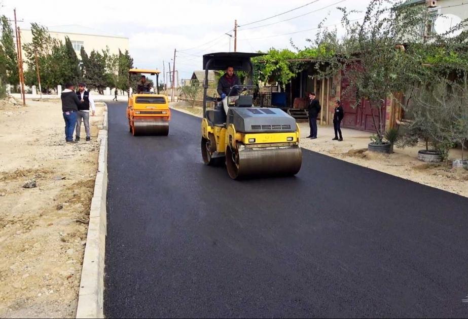 Zığ qəsəbəsinin məhəllədaxili yollarının təmiri işləri yekunlaşmaq üzrədir