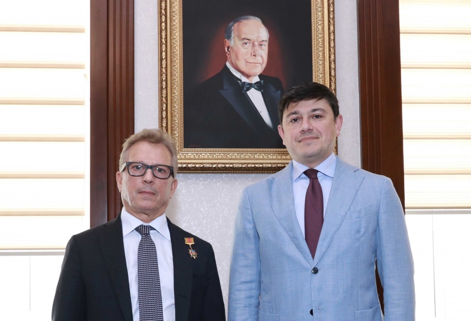 Председатель комитета принял президента ассоциации «Неаполь-Баку»