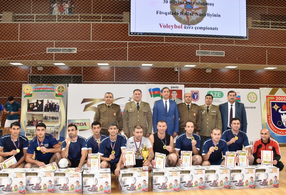 Fövqəladə Hallar Nazirliyinin qurumları arasında voleybol üzrə çempionat keçirilib