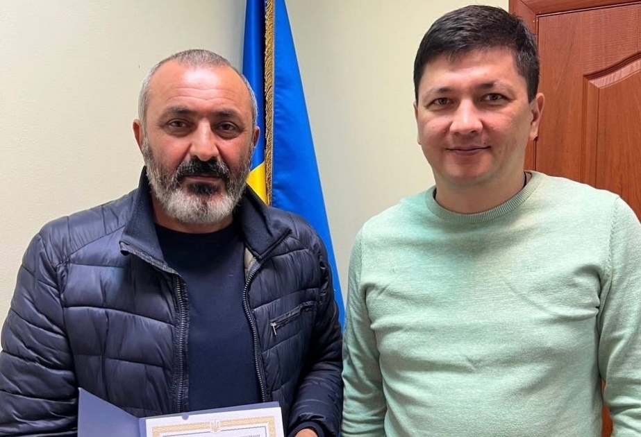 Проживающий в Украине азербайджанец награжден за гуманитарную помощь