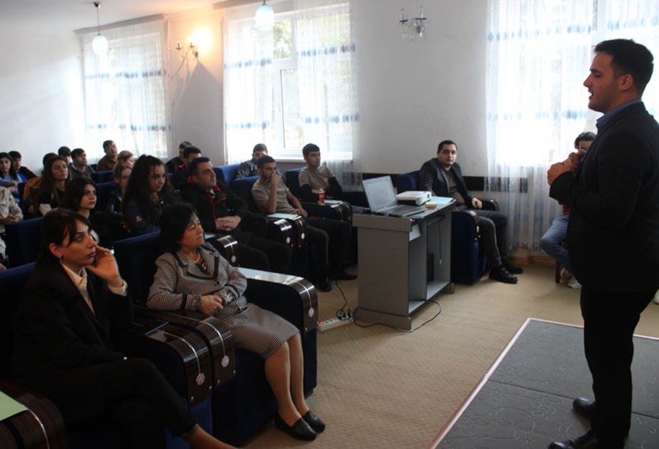 Mingəçevir Dövlət Universitetində “Özünü kəşf et” mövzusunda təlim keçirilib
