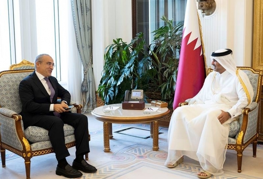 卡塔尔总理接见阿塞拜疆经济部长