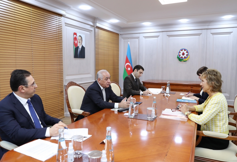 阿塞拜疆总理会见联合国欧洲经济委员会执行秘书