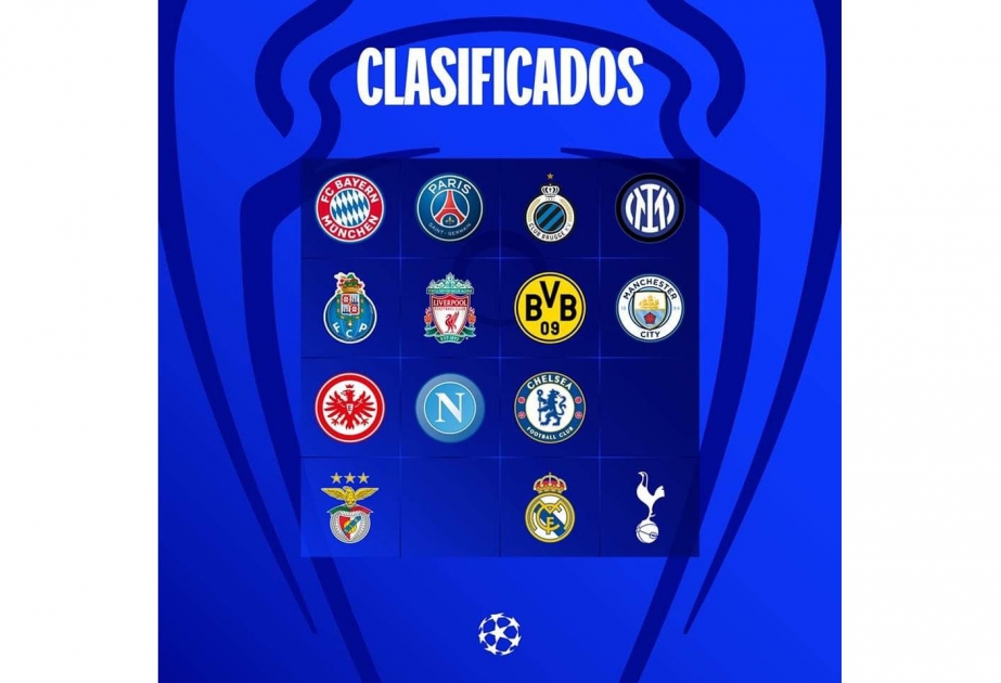 UEFA Çempionlar Liqası: 1/8 finala yüksələn 14 komandanın adına aydınlıq gəlib