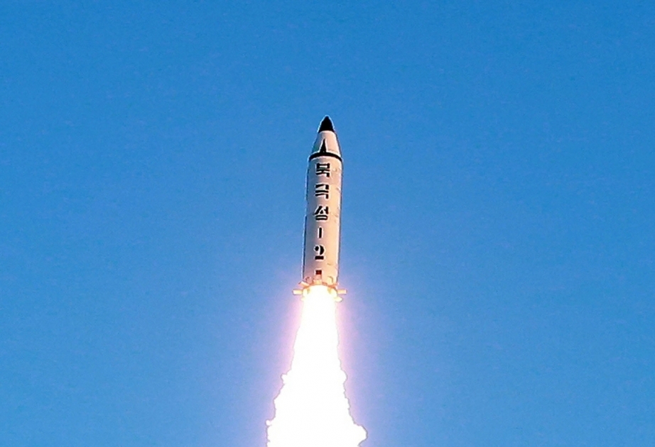 North Korea presumably launches intermediate or long-range ballistic missile