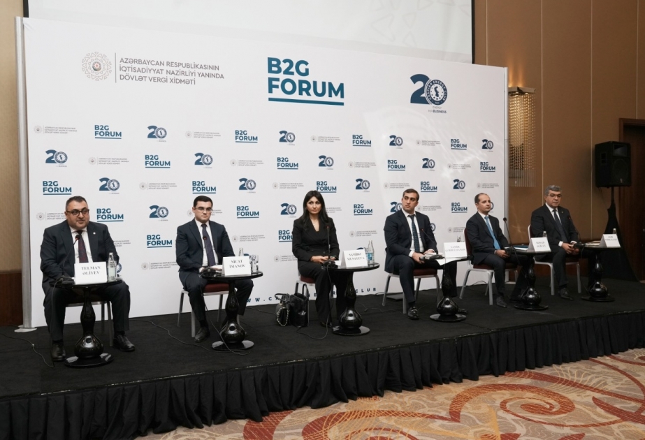Dövlət Vergi Xidməti və “Caspian Energy Club”un birgə təşkilatçılığı ilə B2G forumu keçirilib