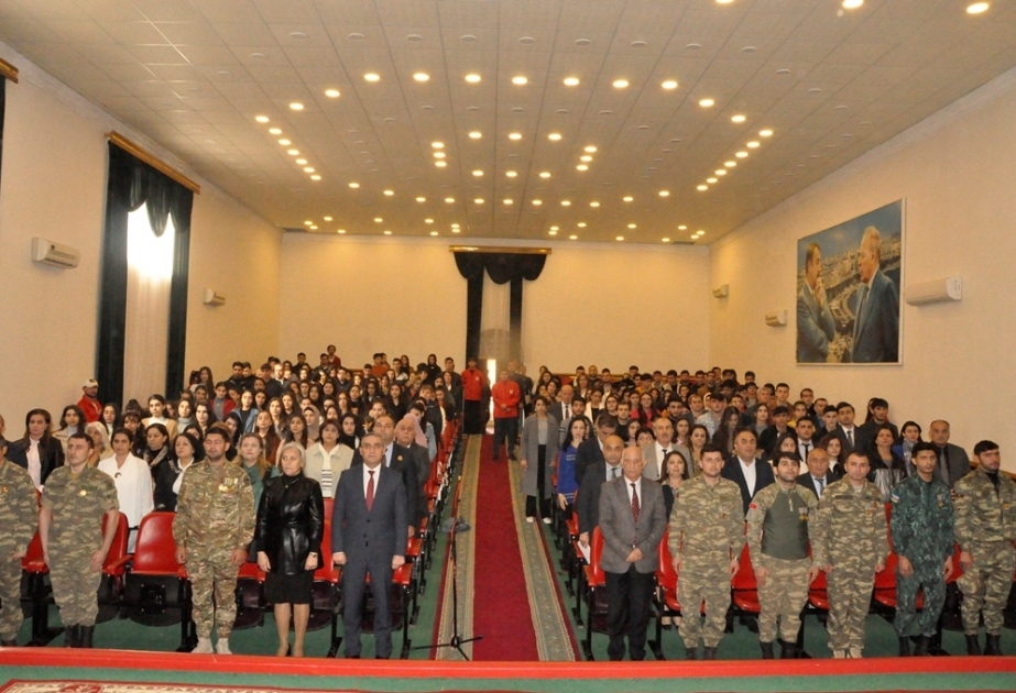 Mingəçevir Dövlət Universitetində Zəfər Gününə həsr olunmuş elmi-nəzəri konfrans keçirilib