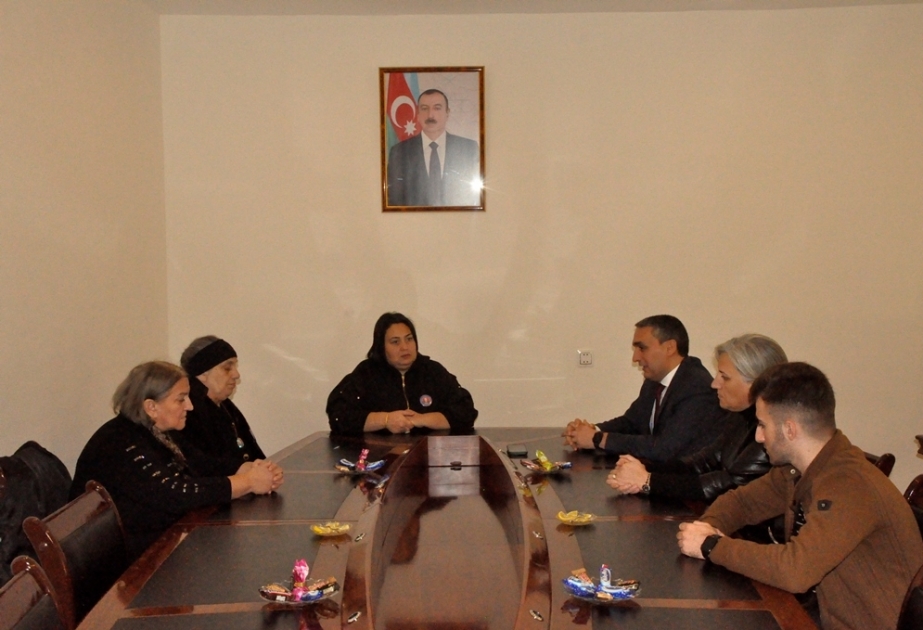 Mingəçevir Dövlət Universitetinin rektoru şəhid ailələrinin üzvləri ilə görüşüb