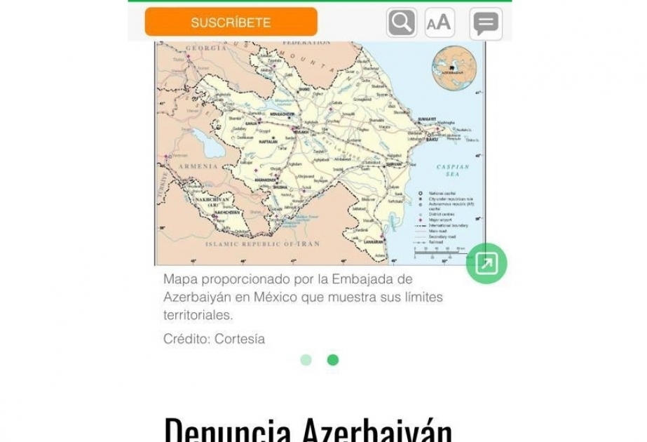 La prensa mexicana cubre las provocaciones de Armenia