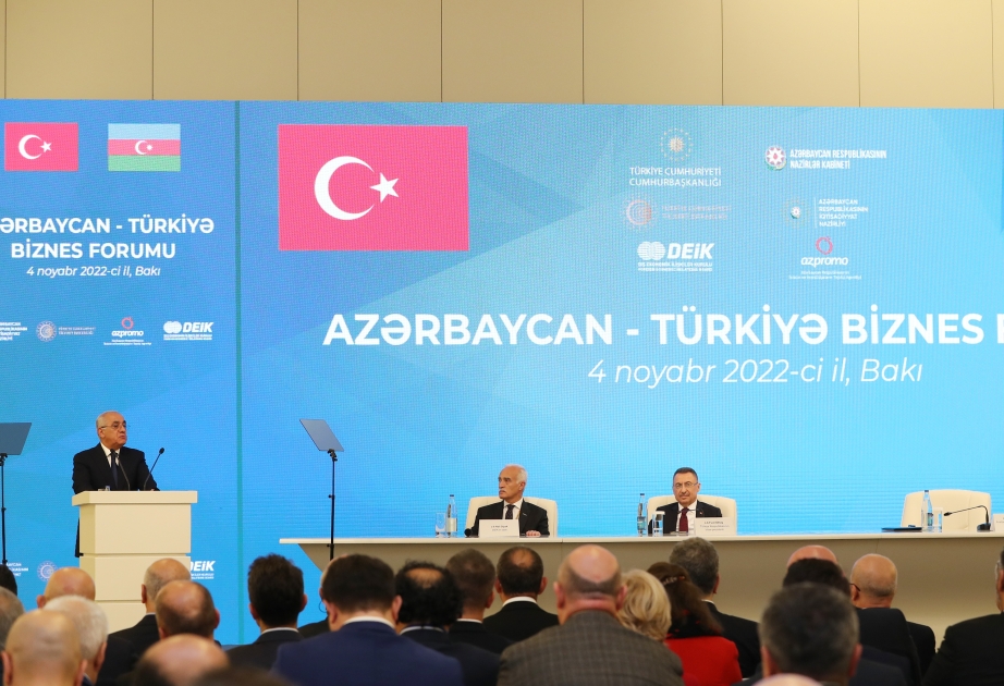 Azərbaycan-Türkiyə biznes forumu keçirilib VİDEO