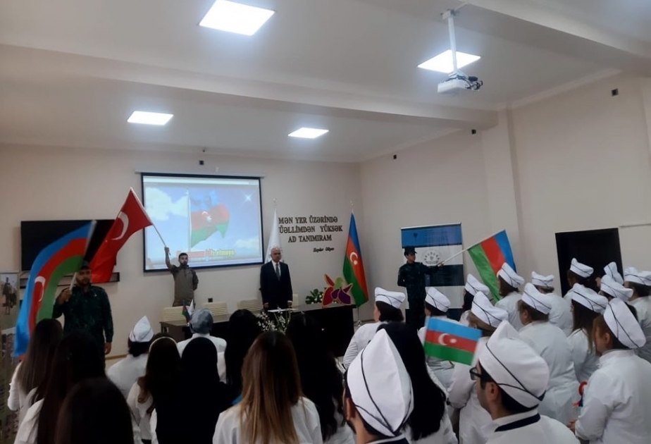 Gəncə Tibb Kollecində Zəfər Günü qeyd olunub