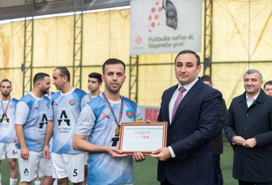 “Zəfər” futbol turnirinə yekun vurulub