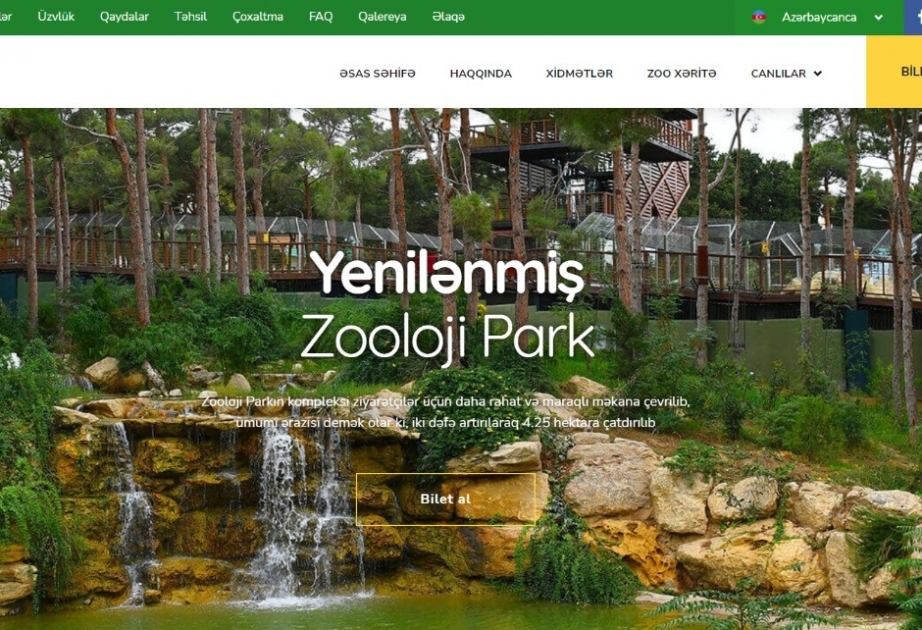 Bakı Zooloji Parkının yeni saytı istifadəyə verildi