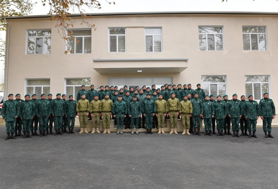 Militärkrankenhaus, Sport- und Wohnkomplexe in Militäreinheit des Grenzdienstes im Rayon Jabrayil zur Nutzung übergeben