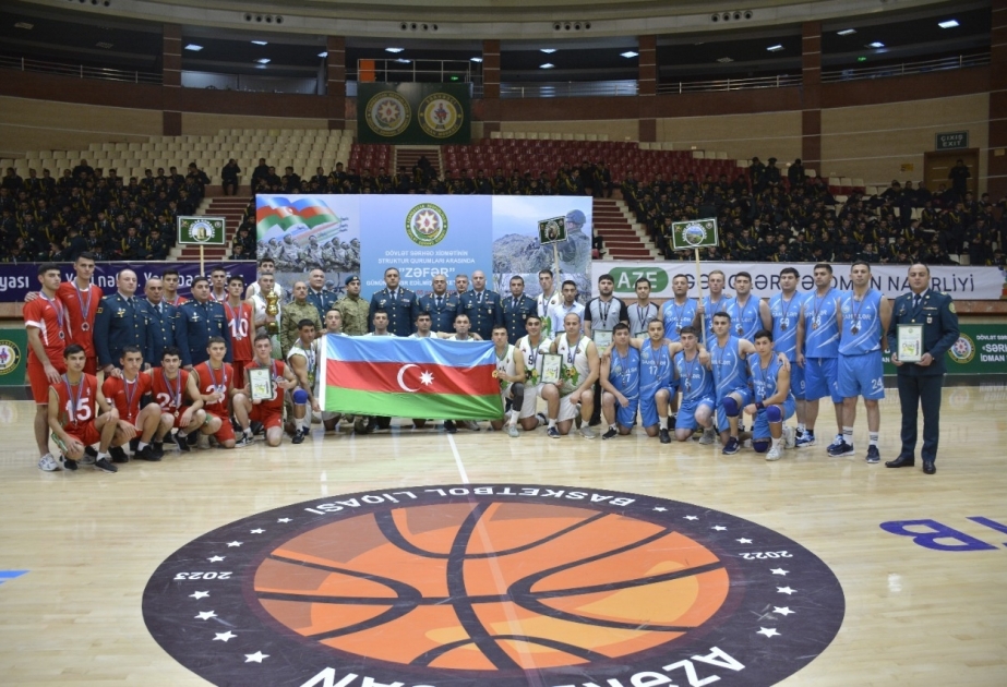 Zəfər Günü münasibətilə “Sərhədçi” İdman Mərkəzində keçirilən basketbol yarışlarının qalibləri mükafatlandırılıb
