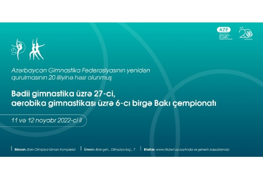 Bədii gimnastika üzrə 27-ci, aerobika gimnastikası üzrə 6-cı birgə Bakı çempionatı keçiriləcək