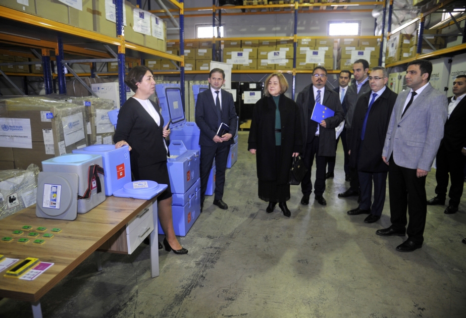 Under EU-WHO project temperature monitoring devices provided for refrigerators of vaccination points across Azerbaijan