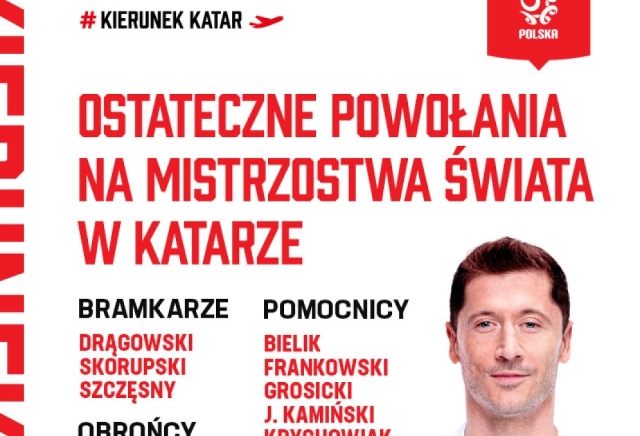 “Qətər-2022”: Polşa millisinin yekun heyəti bəlli olub
