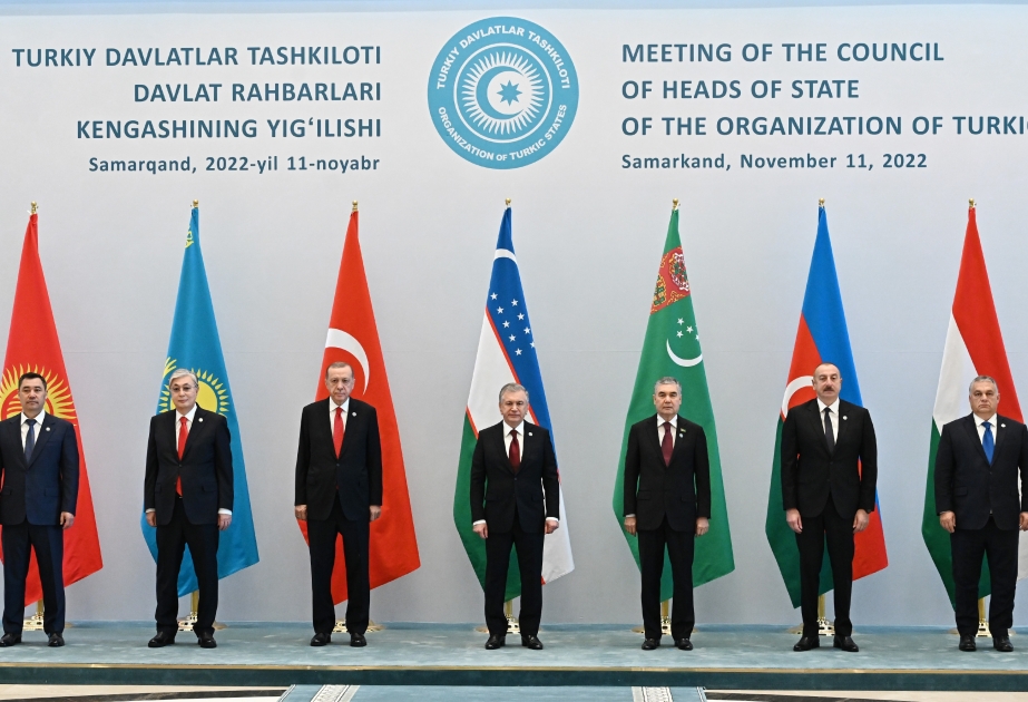 Səmərqənddə Türk Dövlətləri Təşkilatının IX Zirvə Görüşü keçirilib  Azərbaycan Prezidenti İlham Əliyev tədbirdə iştirak edib YENİLƏNİB-5 VİDEO