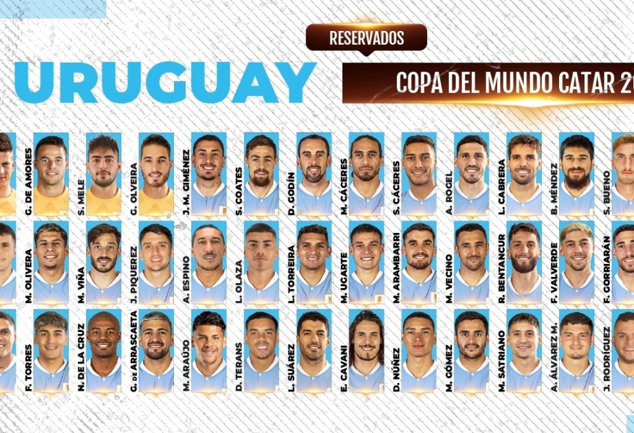 Uruguay unveil 2022 FIFA World Cup squad