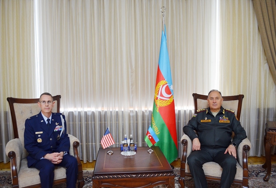Chief of General Staff of Azerbaijan Army meets with US military attaché