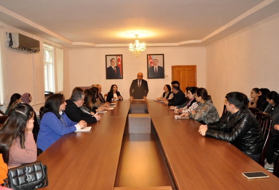 Mingəçevir şəhərinin 74 illiyinə həsr olunmuş dəyirmi masa keçirilib