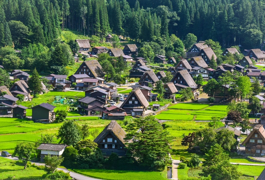 Historic Villages of Shirakawa-go and Gokayama, outstanding examples of Japanese traditional human settlements protected by UNESCO